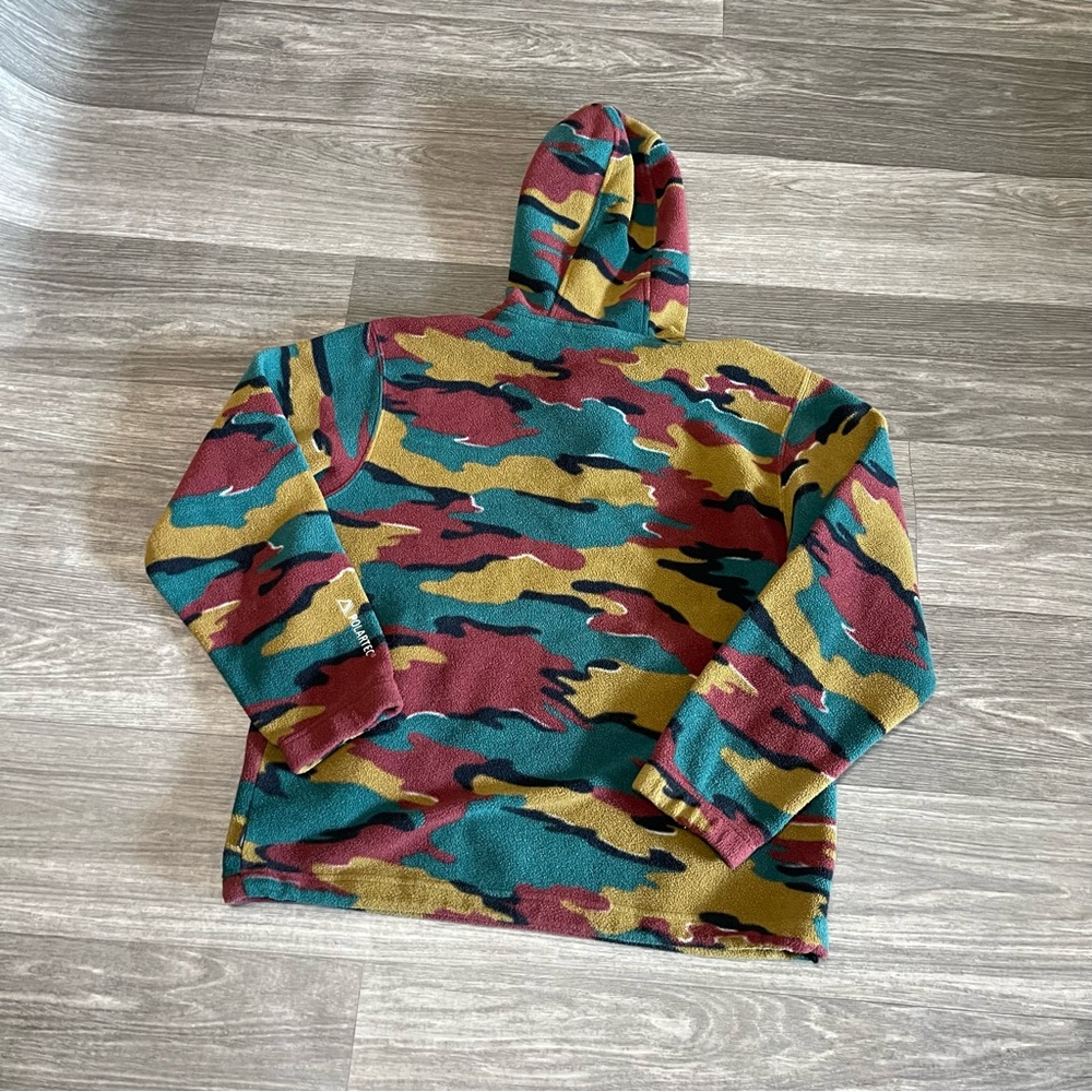 Supreme Polartec Fleece Camo Half Zip Hooded Sweatshirt - Picture 2 of 8